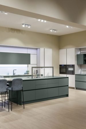 Custom Italian kitchen design featuring clean cabinetry lines, integrated appliances, and functional layout planning